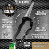 5-In-1 Carabiner Knife Tool - 6 Pieces Per Retail Ready Display 23304