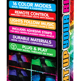 Car Mood Lighting with Remote Control - 6 Pieces Per Retail Ready Display 23307