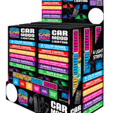 Car Mood Lighting with Remote Control - 6 Pieces Per Retail Ready Display 23307