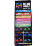 Car Mood Lighting with Remote Control - 6 Pieces Per Retail Ready Display 23307