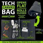 Tech Canvas Roll Storage Bag - 6 Pieces Per Retail Ready Display 23399 GADGET GEAR
