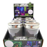 Light Show Butt Bucket Ashtray with Multi-Color LED Lights - 6 Pieces Per Retail Ready Display 23532