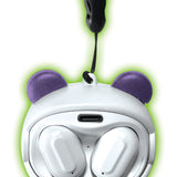 Wireless Earbuds Animal Themed with Case and Lanyard - 6 Pieces Per Retail Ready Display 23561