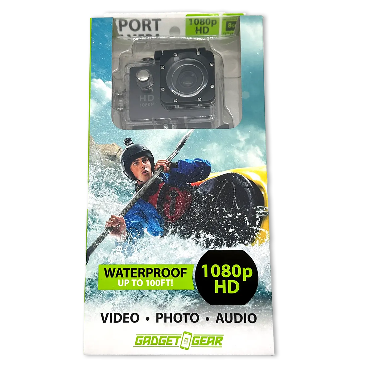 Waterproof Sport Camera with Micro Sd Card - 4 Pieces Per Retail Ready Display 23592 GADGET GEAR