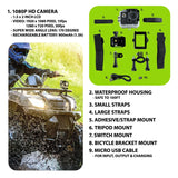 Waterproof Sport Camera with Micro Sd Card - 4 Pieces Per Retail Ready Display 23592 GADGET GEAR