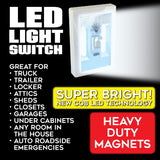 LED Light Switch with Magnets - 6 Pieces Per Retail Ready Display 23692