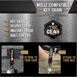 MOLLE Strap Key Chain with Heavy Duty Clip - 6 Pieces Per Retail Ready Display 23722