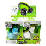 Wireless Headphones Youth with Aux Cable - 6 Pieces Per Retail Ready Display 23724