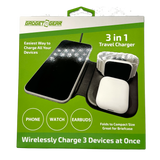 Wireless 3 in 1 Charging Travel Station - 4 Pieces Per Retail Ready Display 23754