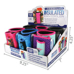 Neoprene Can and Bottle Cooler with Cigarette Pouch - 6 Pieces Per Retail Ready 24062 POLAR GEAR