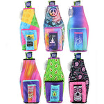 Neoprene 16 Oz Bottle Suit Cooler with Cigarette Pouch - 6 Per Retail Ready Display 24238 POLAR GEAR