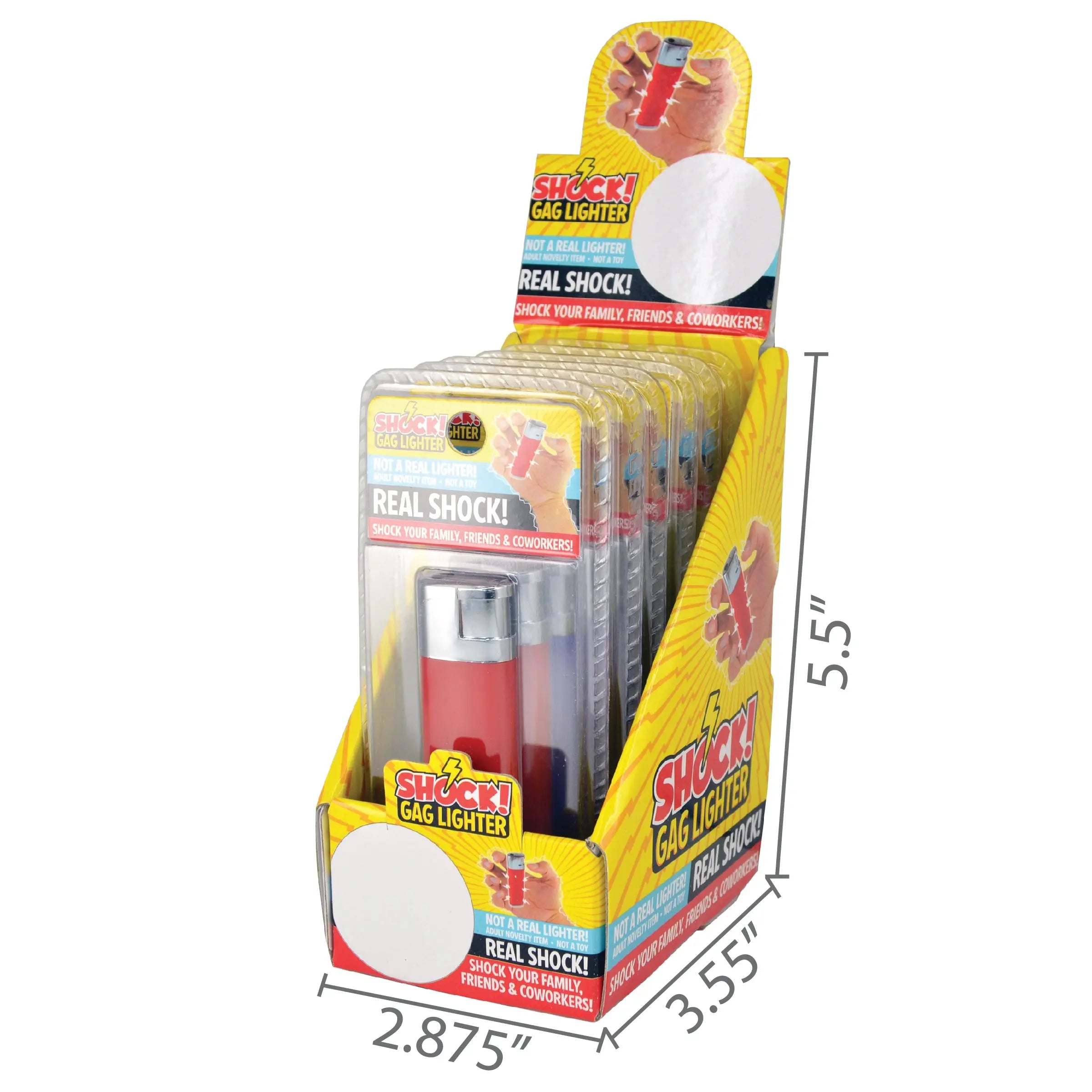Gag Shock Lighter 6 Pieces Per Retail Ready Display 24644 NOVELTY INC
