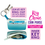 Coin Purse Key Chain - 6 Pieces Per Retail Ready Display 25914 KIPP BROTHERS