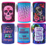 Neoprene Rhinestone Can and Bottle Cooler - 6 Per Retail Ready Display 26441 POLAR GEAR