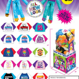 Plush Mohawk Monkey Assorted Floor Display - 18 Pieces Per Retail Ready Display 88284 KIPP BROTHERS
