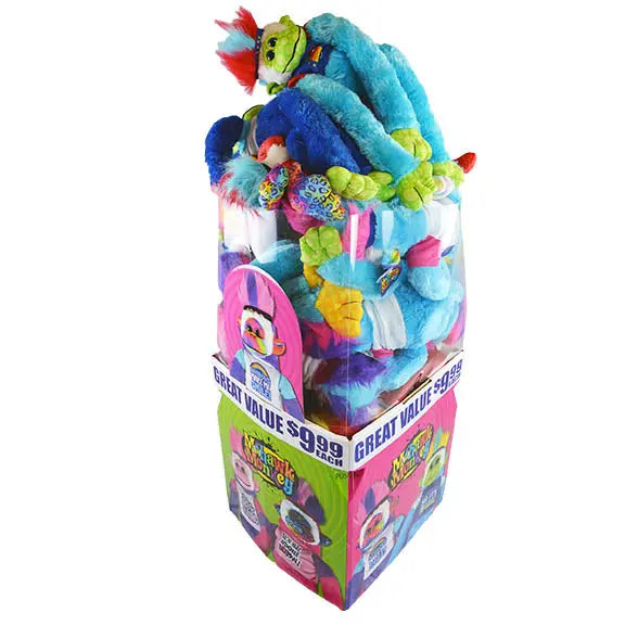 Plush Mohawk Monkey Assorted Floor Display - 18 Pieces Per Retail Ready Display 88284 KIPP BROTHERS