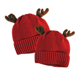 Christmas Antler Winter Knit Hat Beanie - 6 Pieces Per Retail Ready Display 22650