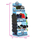 Winter Knit Hat Beanie and Glove Assortment Floor Display - 72 Pieces Per Retail Ready Display 88367