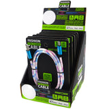 Charging Cable Color Fade Assortment 3FT - 6 Pieces Per Retail Ready Display 88352 GADGET GEAR