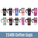 16 oz Travel Mug Assortment Floor Display - 24 Pieces Per Retail Ready Display 88415