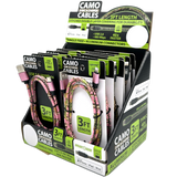 Charging Cable Camo Assortment 3FT - 12 Pieces Per Retail Ready Display 88457