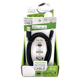 Charging Cable Indestructible Assortment 10FT 2.4 Amp - 6 Pieces Per Retail Ready Display 88468 GADGET GEAR