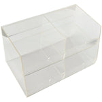 Merchandising Fixture - Acrylic Four Bin Bulk Display 973300 NOVELTY INC