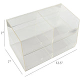 Merchandising Fixture - Acrylic Four Bin Bulk Display 973300 NOVELTY INC