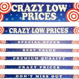 Merchandising Fixture - 4' Merchandising 7 Sign Set 974640 NOVELTY INC