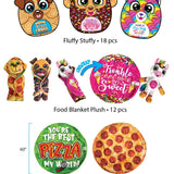 Blanket Plush Floor Display Assortment Floor Display - 36 Pieces Per Retail Ready Display 88399