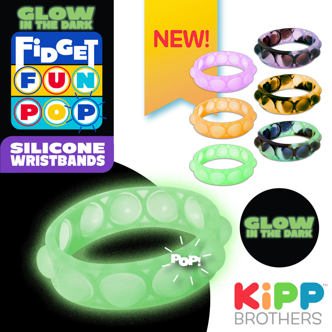 Glow in the Dark Fidget Fun Pop Bracelet