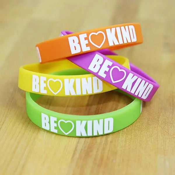 Silicone Bracelet Be Kind Wristband - 24 Pieces Per Display KP4171 KIPP BROTHERS
