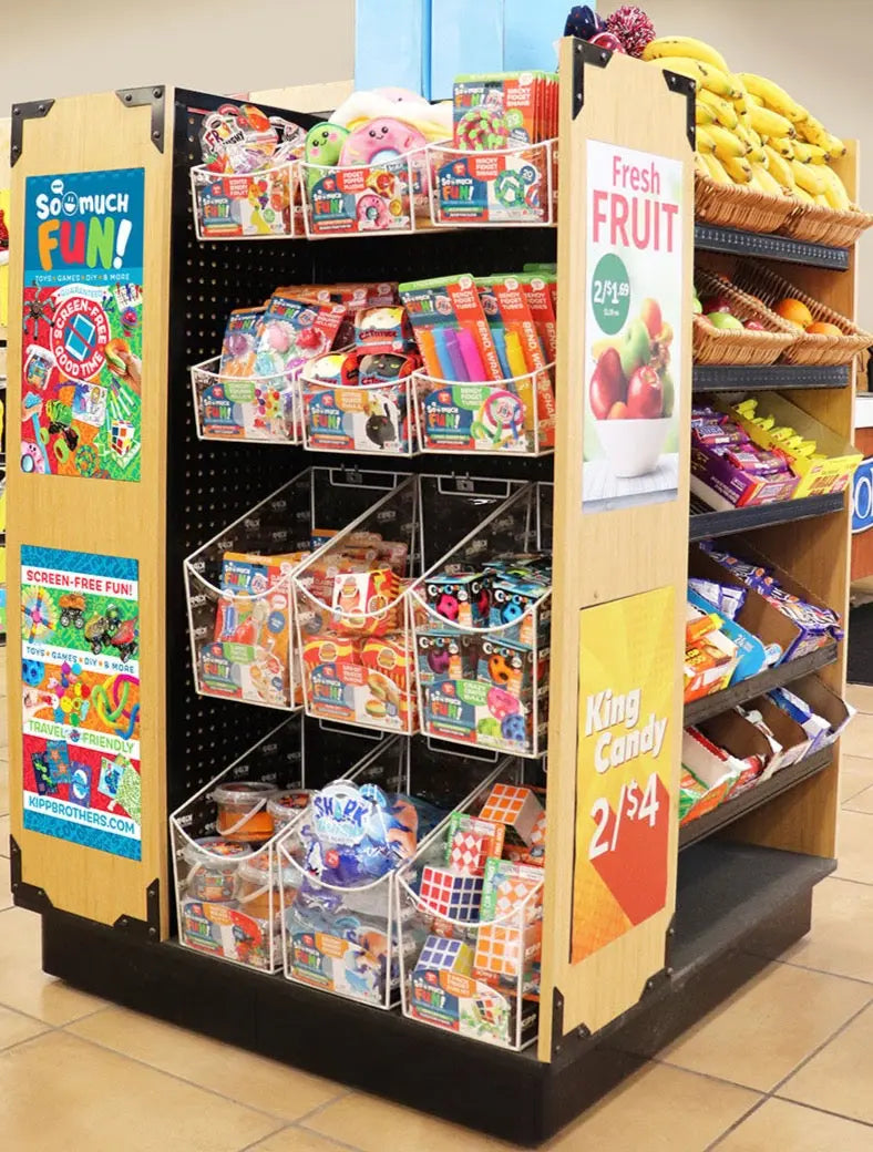 Merchandising Fixture - So Much Fun Clear Toy Bin Kit ONLY 88383 KIPP BROTHERS