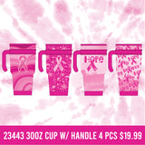 Breast Cancer Awareness Pink Assortment Floor Display - 117 Pieces Per Retail Ready Display 88417