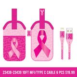 Breast Cancer Awareness Pink Assortment Floor Display - 117 Pieces Per Retail Ready Display 88417