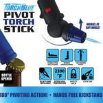 Pivot Head Torch Stick with Hang Strip Merchandising - 6 Pieces Per Retail Ready Display 23280MS TORCH BLUE