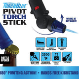 Pivot Head Torch Stick with Hang Strip Merchandising - 6 Pieces Per Retail Ready Display 23280MS TORCH BLUE