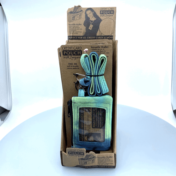 Credit Card Pouch with Lanyard - 6 Pieces Per Retail Ready Display 22835 NOVELTY INC