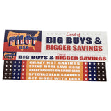 Merchandising Fixture - 3' Merchandising 7 Sign Set 975840 NOVELTY INC