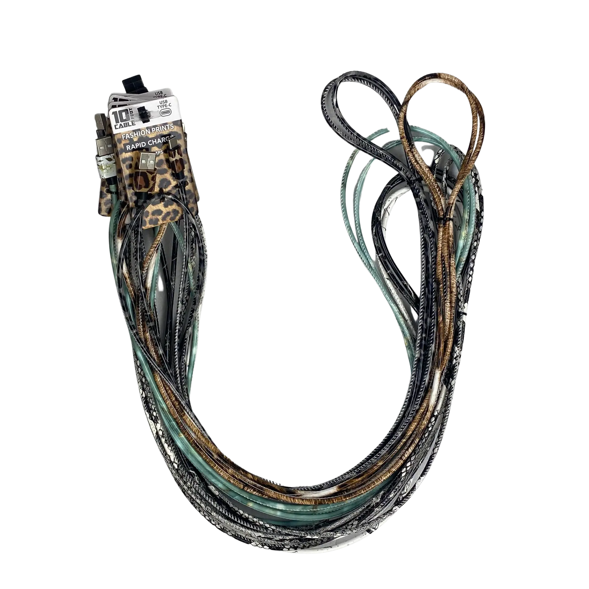 10FT Charging Cable Refill Kit Fashion Assortment - 36 Pieces Per Pack 88386 GADGET GEAR