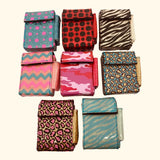 Fabric and Glitter Cigarette Case with Lighter Pouch - 8 Pieces Per Retail Ready Display 29991 NOVELTY INC